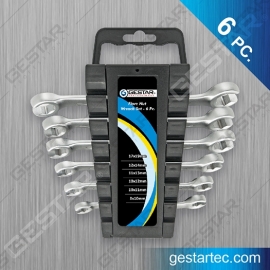 Flare Nut Wrench Set - 6PC. (Metric & SAE)