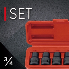 3/4" Dr. Impact Socket Set