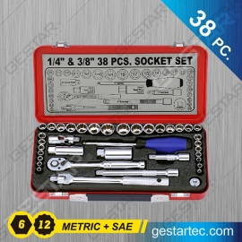 ​ 1/4" & 3/8" Dr. Socket Set - 38 PC.