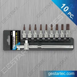 3/8" Dr. Bit Socket Set - TORXⓇ Tamperproof 10 Pc.