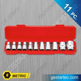 1/2" Dr. Socket Set - 11 PC. 6 Point, Metric