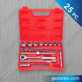 1/2" Dr. Socket Set - 25 PC. Metric