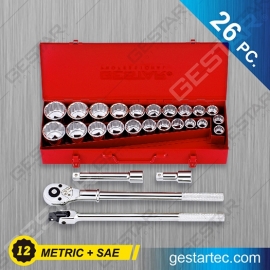 3/4" Dr. Socket Set - 26 Pc.