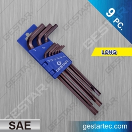 Hex Wrench Set - Long, SAE 9PC.