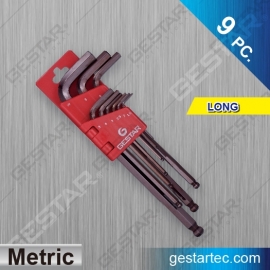 Hex Wrench Set - Ball End Long, Metric 9 PC.