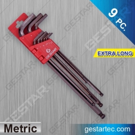 Wrench Set - Ball End Extra Long, Metric 9 PC.