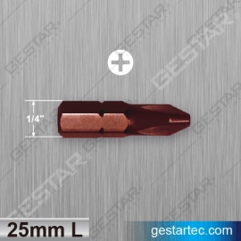 Insert Bit - 1/4" Hex x 25mmL (Phillips)