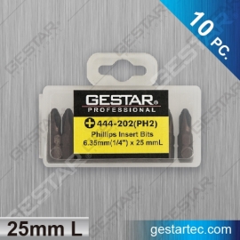 Insert Bit - 1/4" Hex x 25mmL (Slotted)