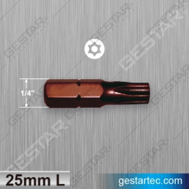 Insert Bit - 1/4" Hex x 25mmL (TORX® Tamperproof)