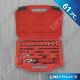 61 Pc. 1/4" Dr. Socket & Bit Set