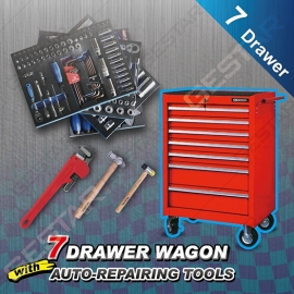 7 Drawer Wagon with Auto-Repairing Tools