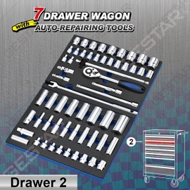 7 Drawer Wagon with Auto-Repairing Tools