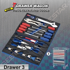 7 Drawer Wagon with Auto-Repairing Tools