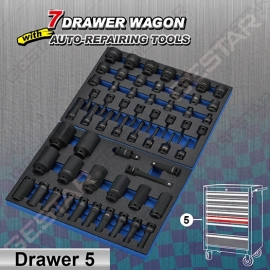 7 Drawer Wagon with Auto-Repairing Tools