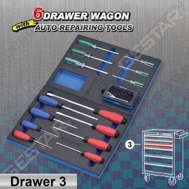 6 Drawer Wagon with Auto-Repairing Tools