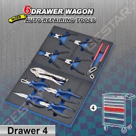 6 Drawer Wagon with Auto-Repairing Tools