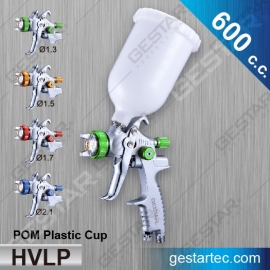 Air Spray Gun, HVLP, Gravity (600 c.c.)