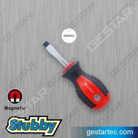 GETEC Non-Slip Stubby Screwdriver - Slotted
