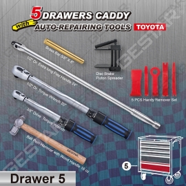 TOYOTA 5 Drawer Caddy with Auto-Repairing Tools TOYOTA 5 Drawer Caddy with Auto-Repairing Tools